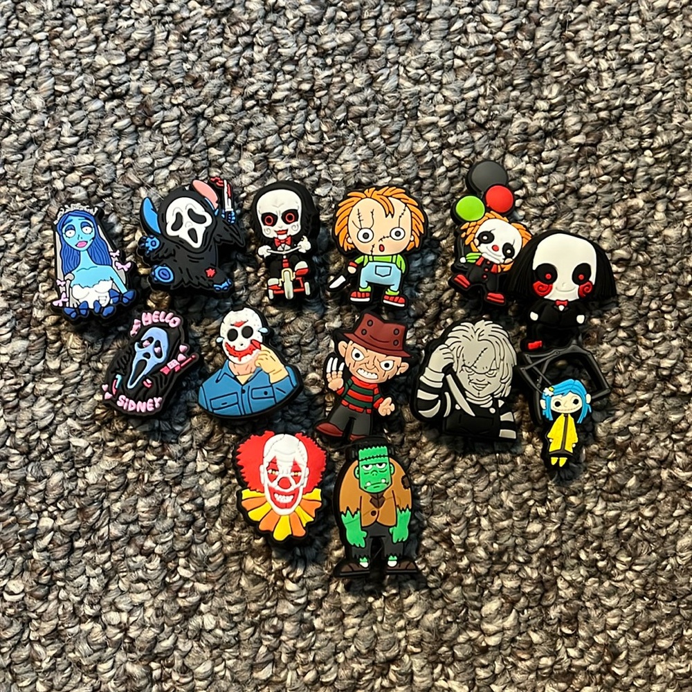 Horror shoe charms